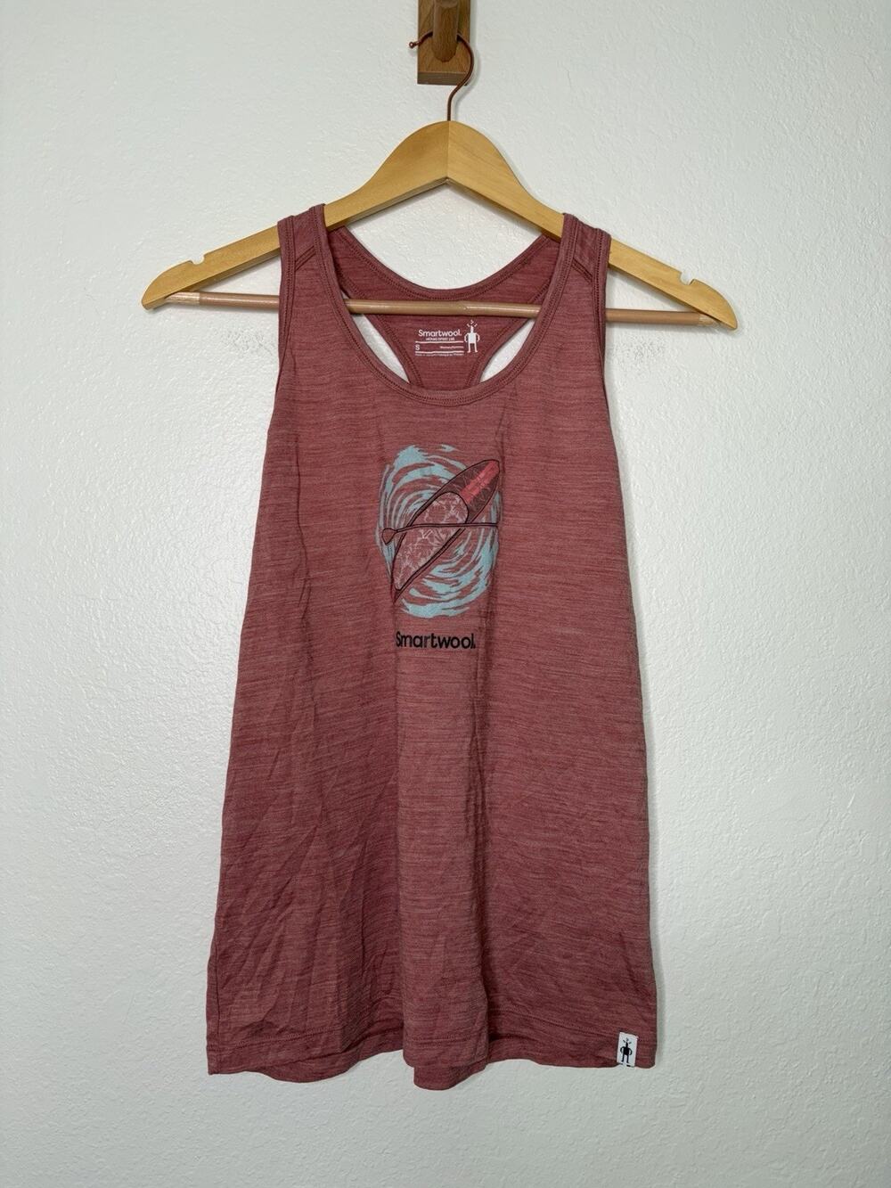 Smartwool Merino Sport 150 Paddle Board Graphic Tank Size Small Outdoor Wool